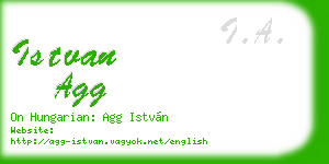 istvan agg business card