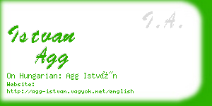 istvan agg business card